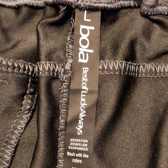 BOLA Joggers Pants Men Large Gray Stretch Nylon Wicking Breathable Comfort Fit - Picture 5 of 7